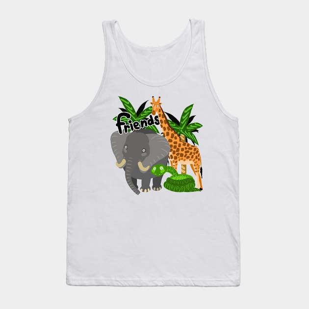 funny animals friends Tank Top by AndreyG